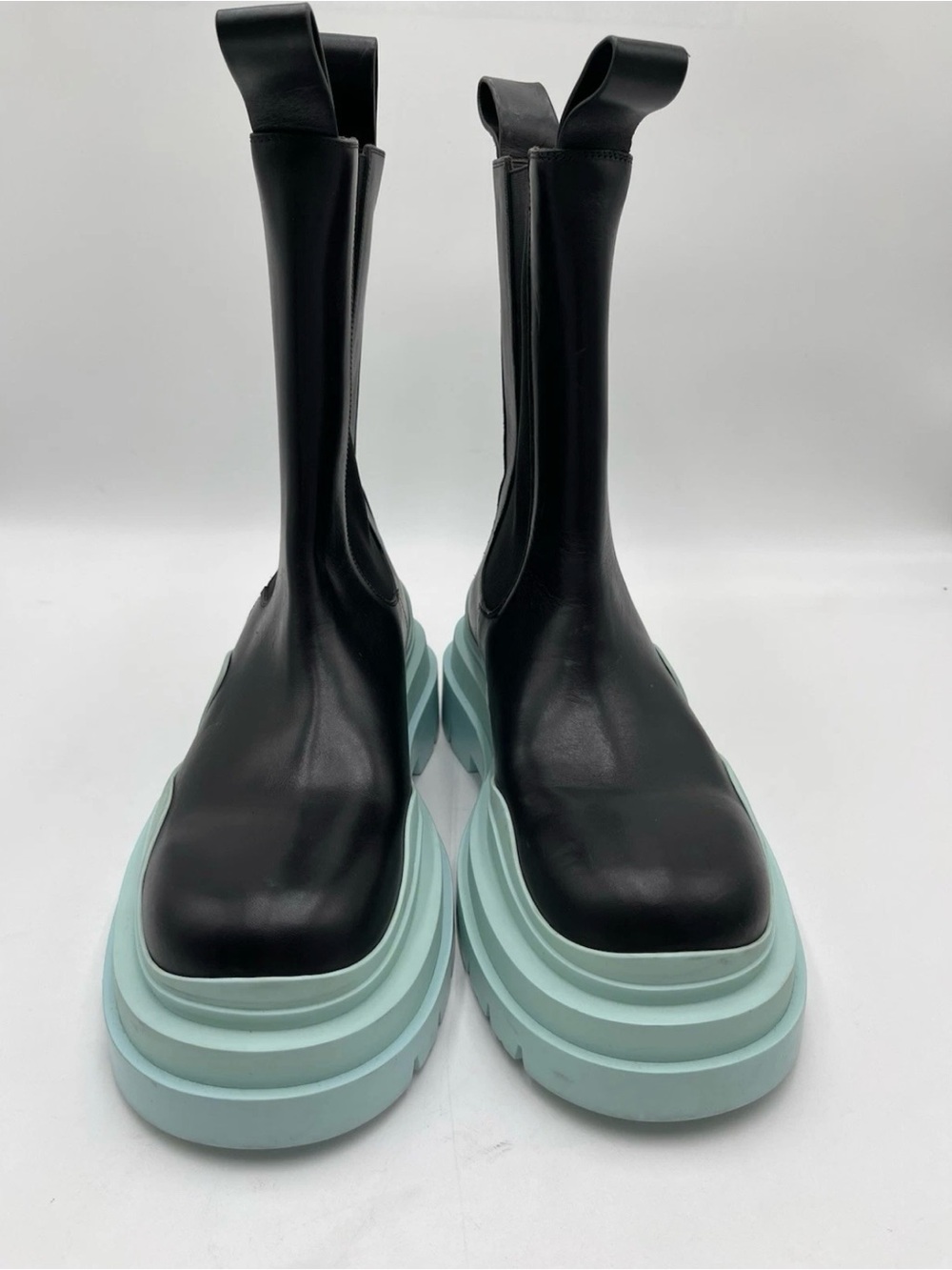 Bottega Veneta Tire Chelsea Boots Blue Size 39 - Picture 2 of 6